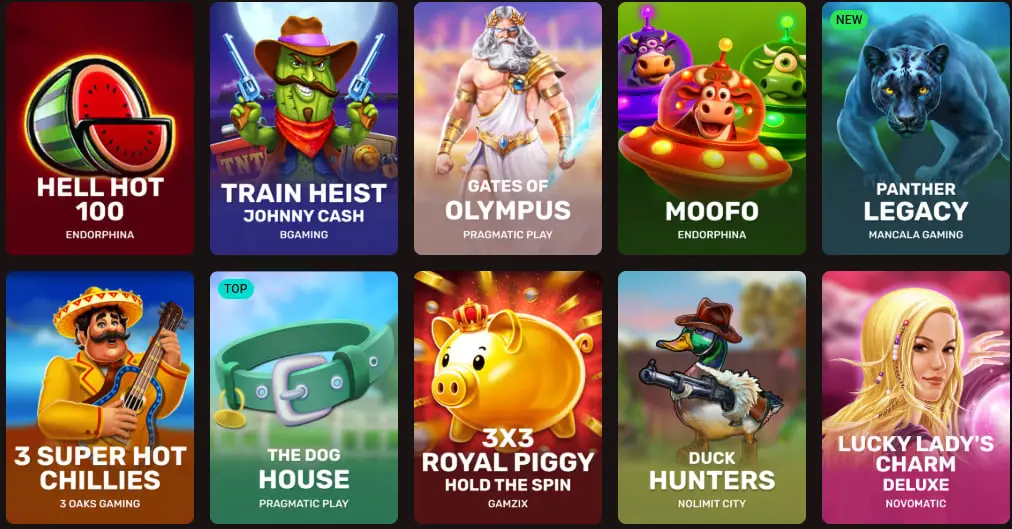 kingia casino top games